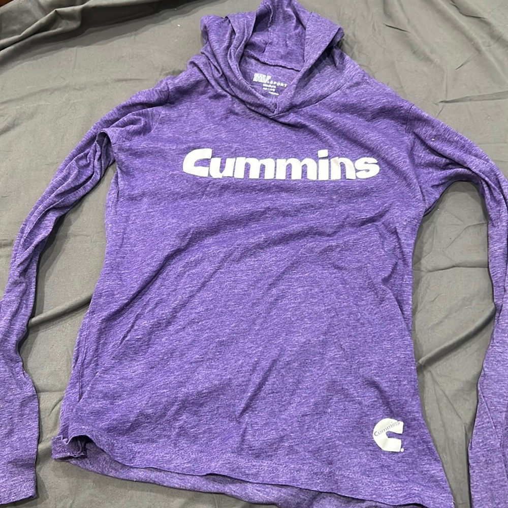 M long sleeve hooded shirt